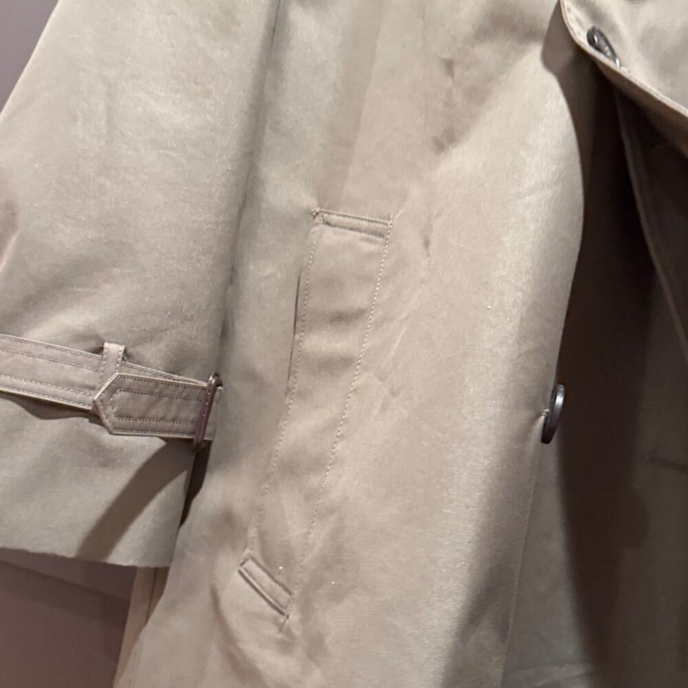 Classic Max Mara Weekend Olive Trench Coat Size 4 - Picture 3 of 5